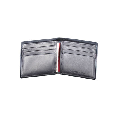 Tommy Hilfiger Blue Leather Wallet