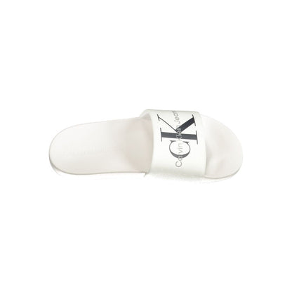 Calvin Klein White Polyester Sandal