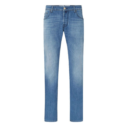 Jacob Cohen Light Blue Cotton Jeans & Pant