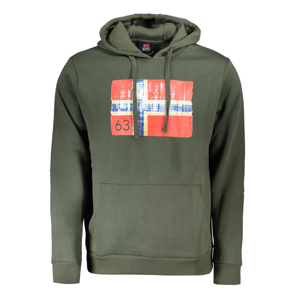 Norway 1963 Green Cotton Men Sweater