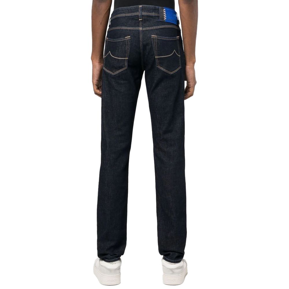 Jacob Cohen Blue Cotton Jeans & Pant