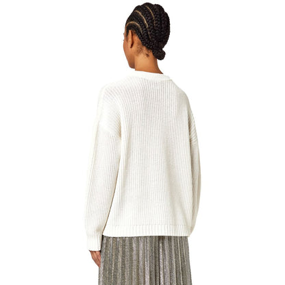 Alpha Studio White Wool Riciclata Sweater