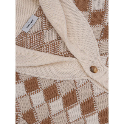 Gran Sasso Bicolor Wool Cardigan