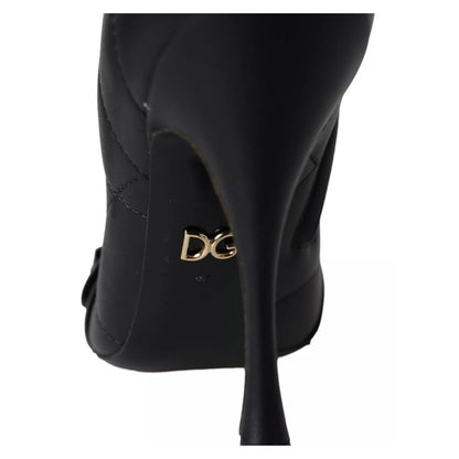 Dolce & Gabbana Black Leather Di Lambskin Boot