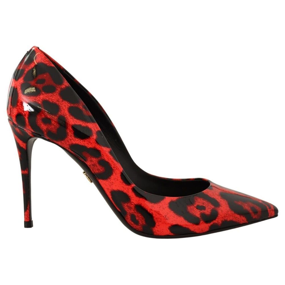 Dolce & Gabbana Red Leather Di Calfskin Pump