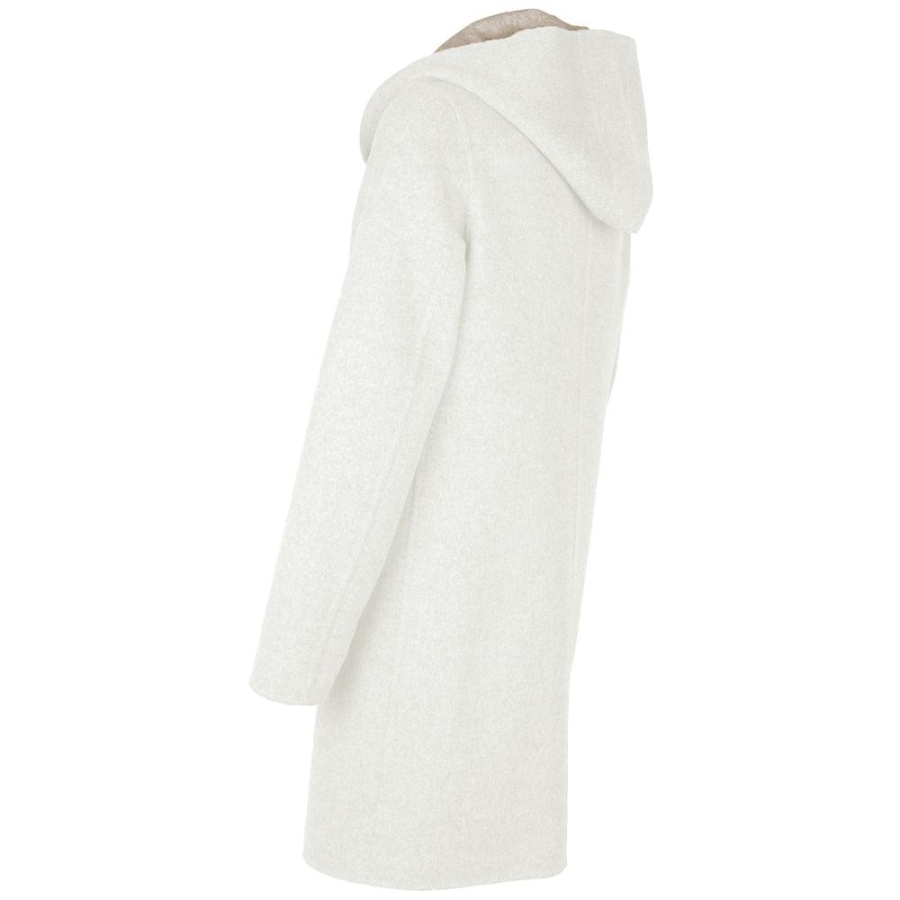 Made in Italy White Wool Vergine Jacket