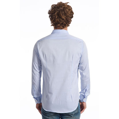 Baldinini Trend Light Blue Cotton Shirt