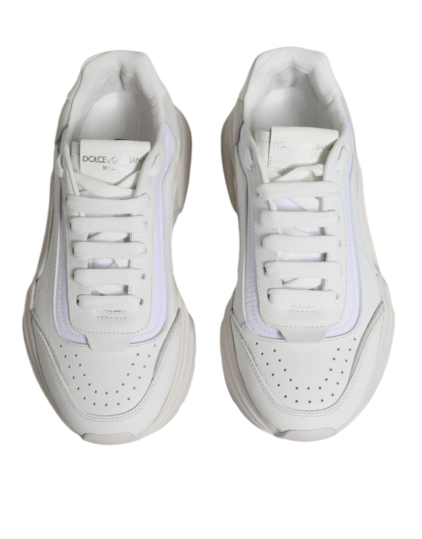 Dolce & Gabbana White Daymaster Low Top Sneakers Shoes