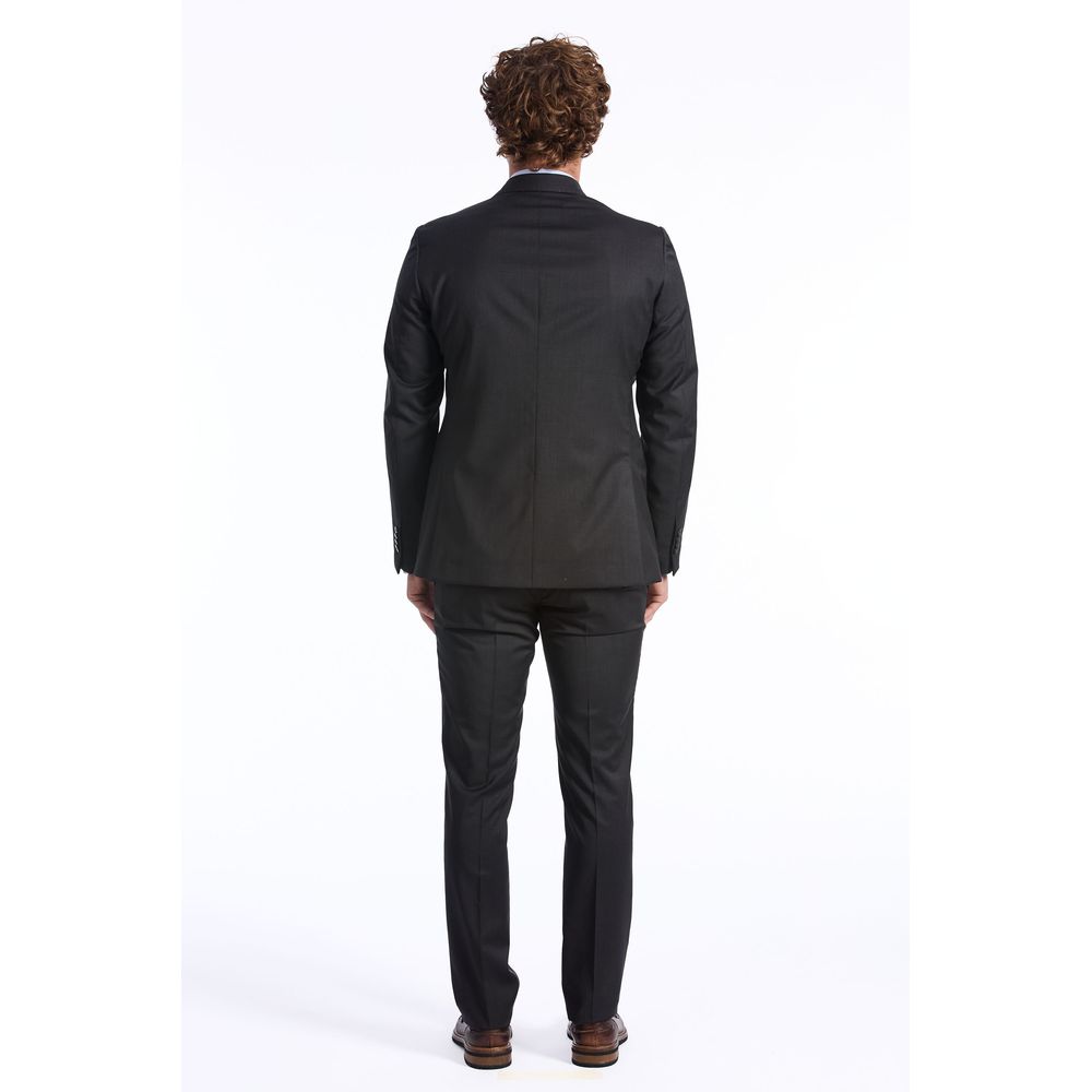 Baldinini Trend Gray Wool Suit