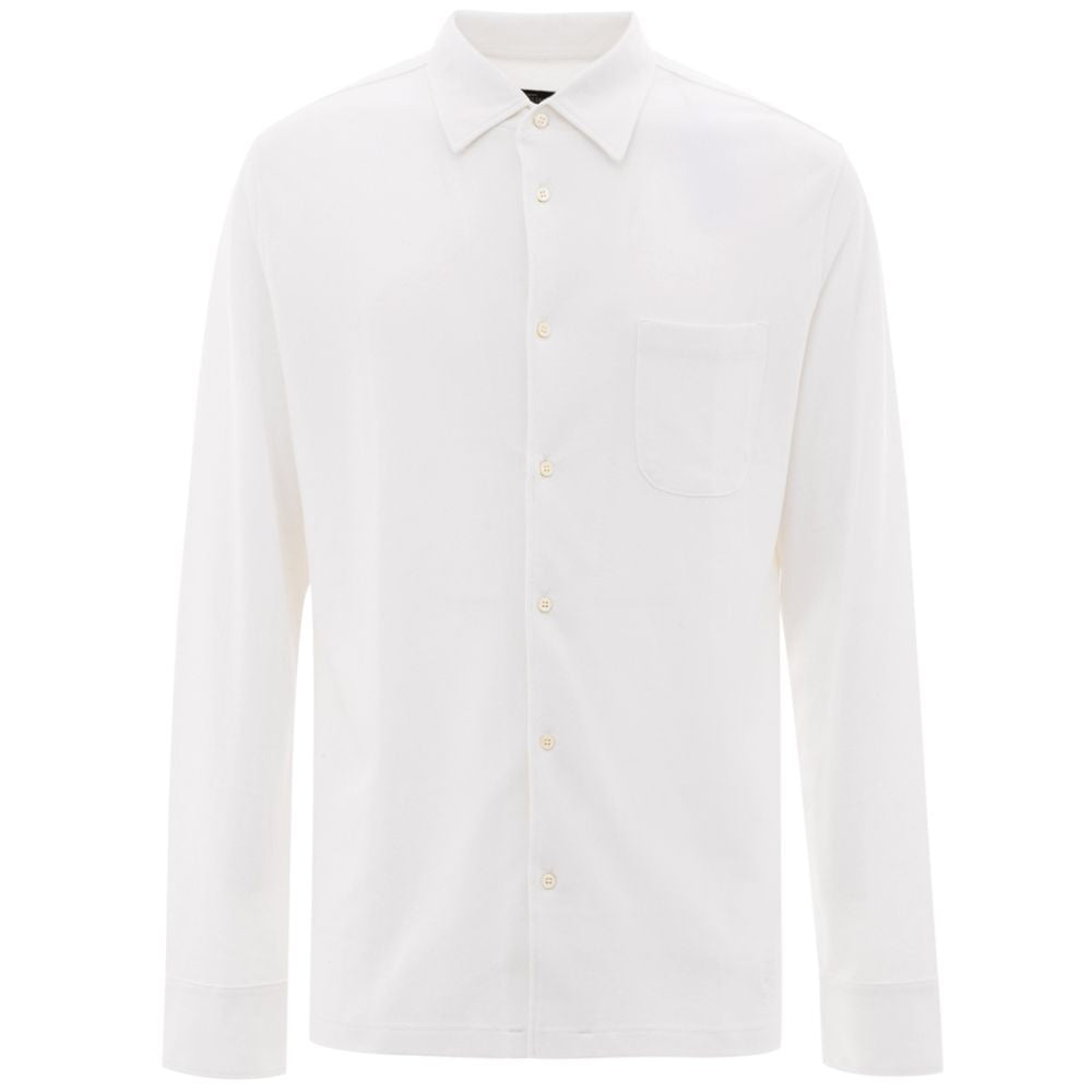 Corneliani White Cotton Shirt