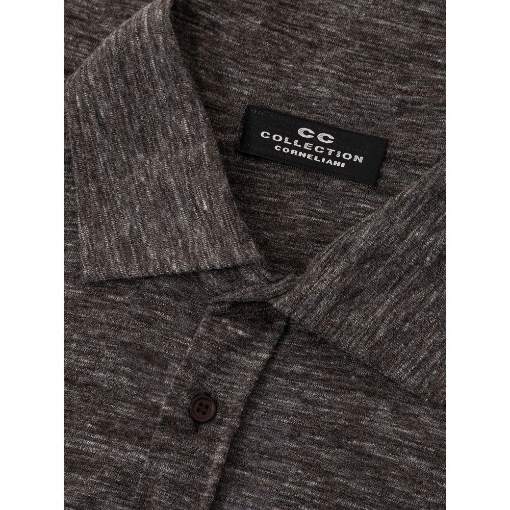 Corneliani Gray Wool Shirt