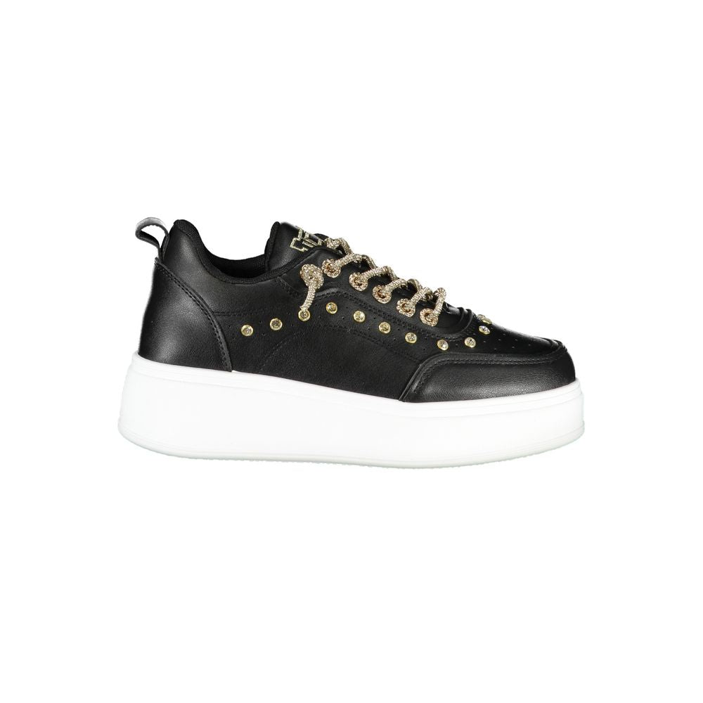 Laura Biagiotti Black Polyester Sneaker