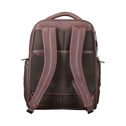 Piquadro Brown Leather Backpack