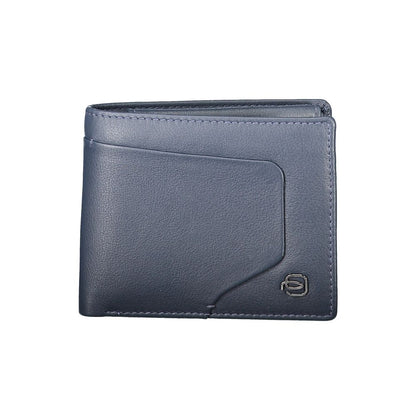 Piquadro Blue Leather Wallet