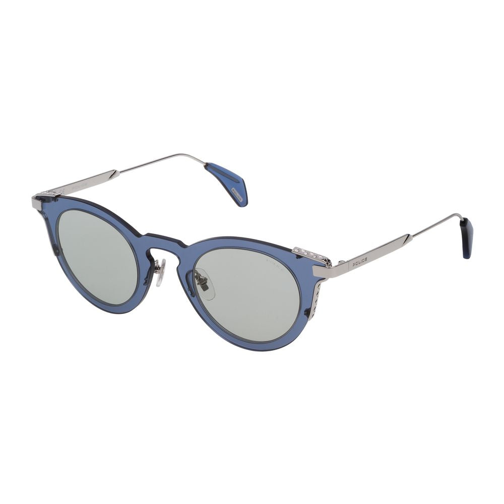 Police Gray Metal Sunglasses