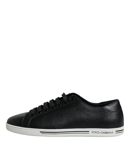 Dolce & Gabbana Black Low Top Men Saint Tropez Sneakers Shoes