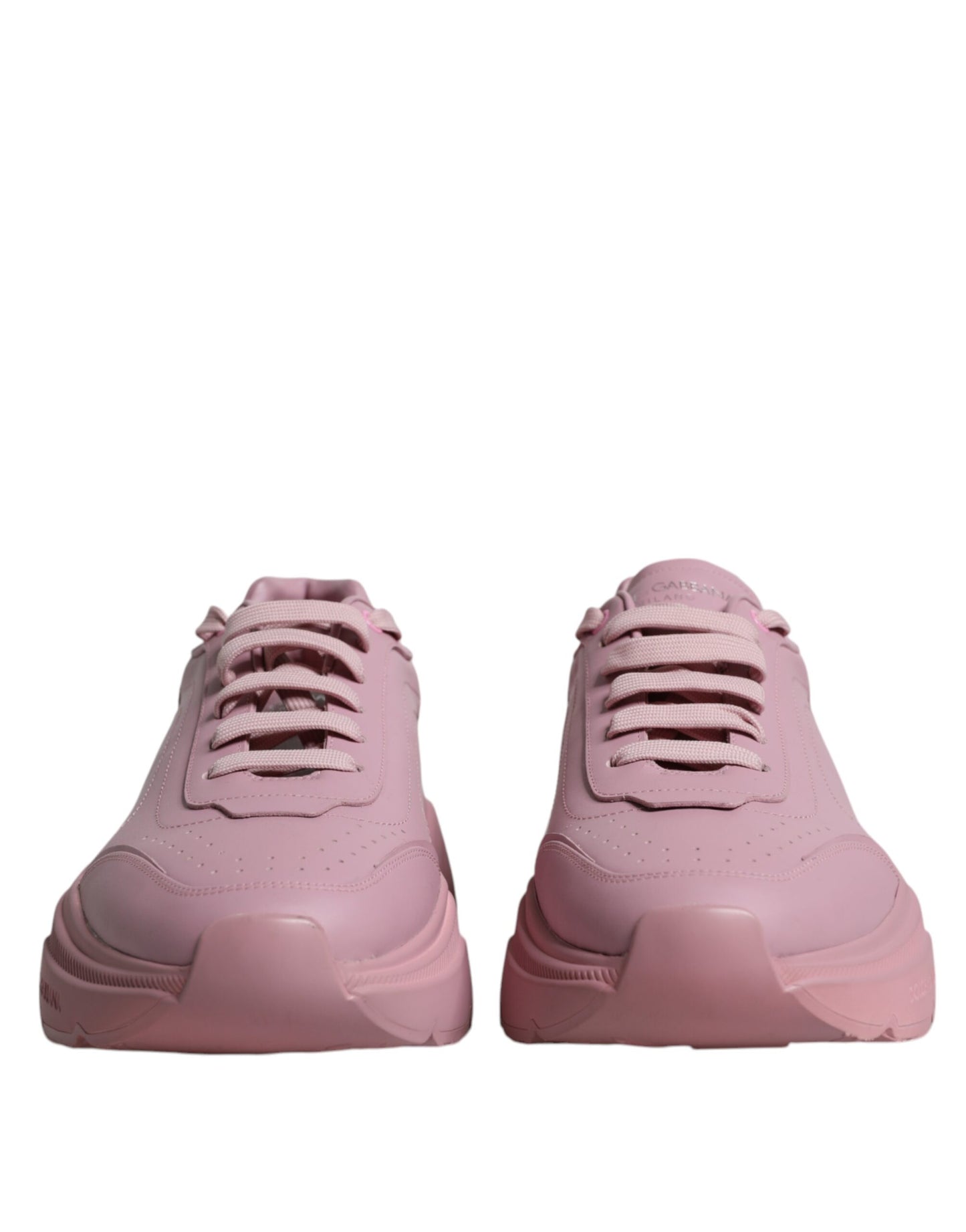 Dolce & Gabbana Pink Leather Daymaster Low Top Sneakers Shoes