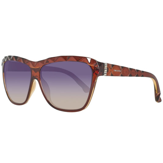 Swarovski Brown Injected Sunglasses