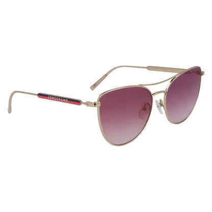 Longchamp Rose Gold Metal Sunglasses