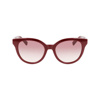 Longchamp Red Acetate Sunglasses