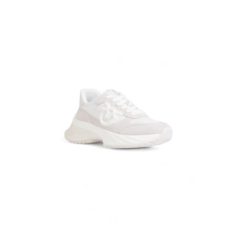 PINKO White Fabric Sneaker