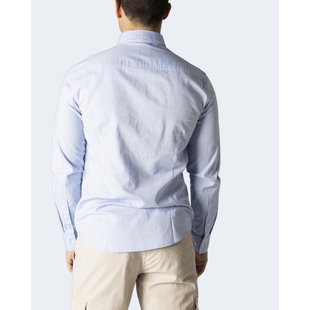 Armani Exchange Blue Cotton Shirt