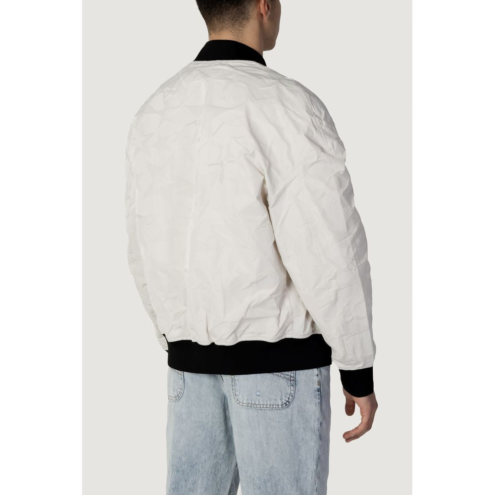 Armani Exchange Cream Polyester Jacket