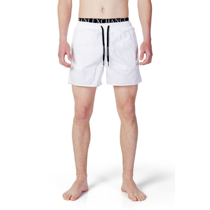 Armani Exchange White Polyester Swimwear