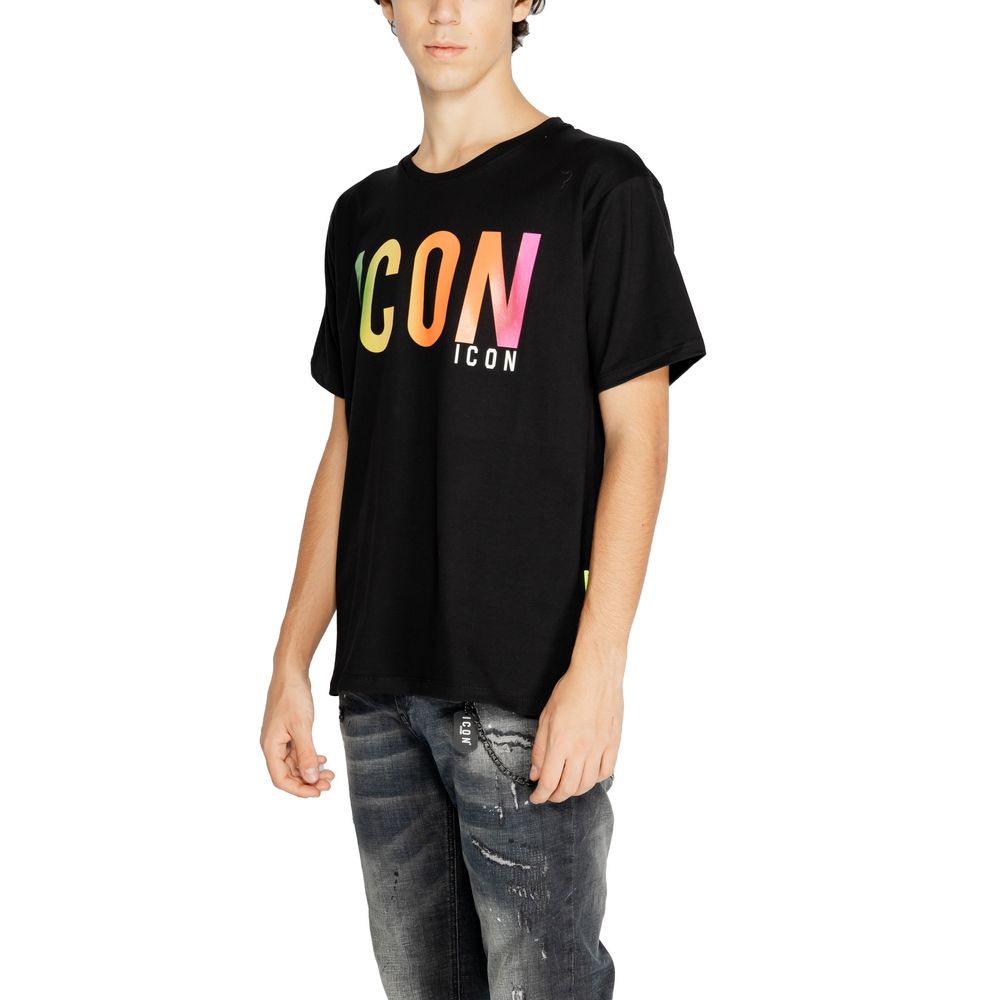 Icon Black Cotton T-Shirt