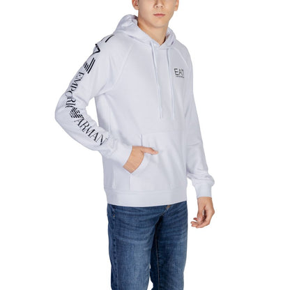 EA7 Emporio Armani White Cotton Sweater