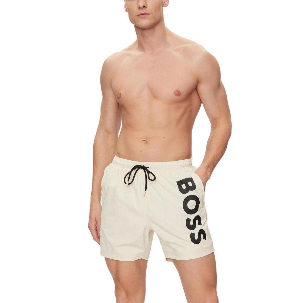 Hugo Boss Beige Polyester Swimwear