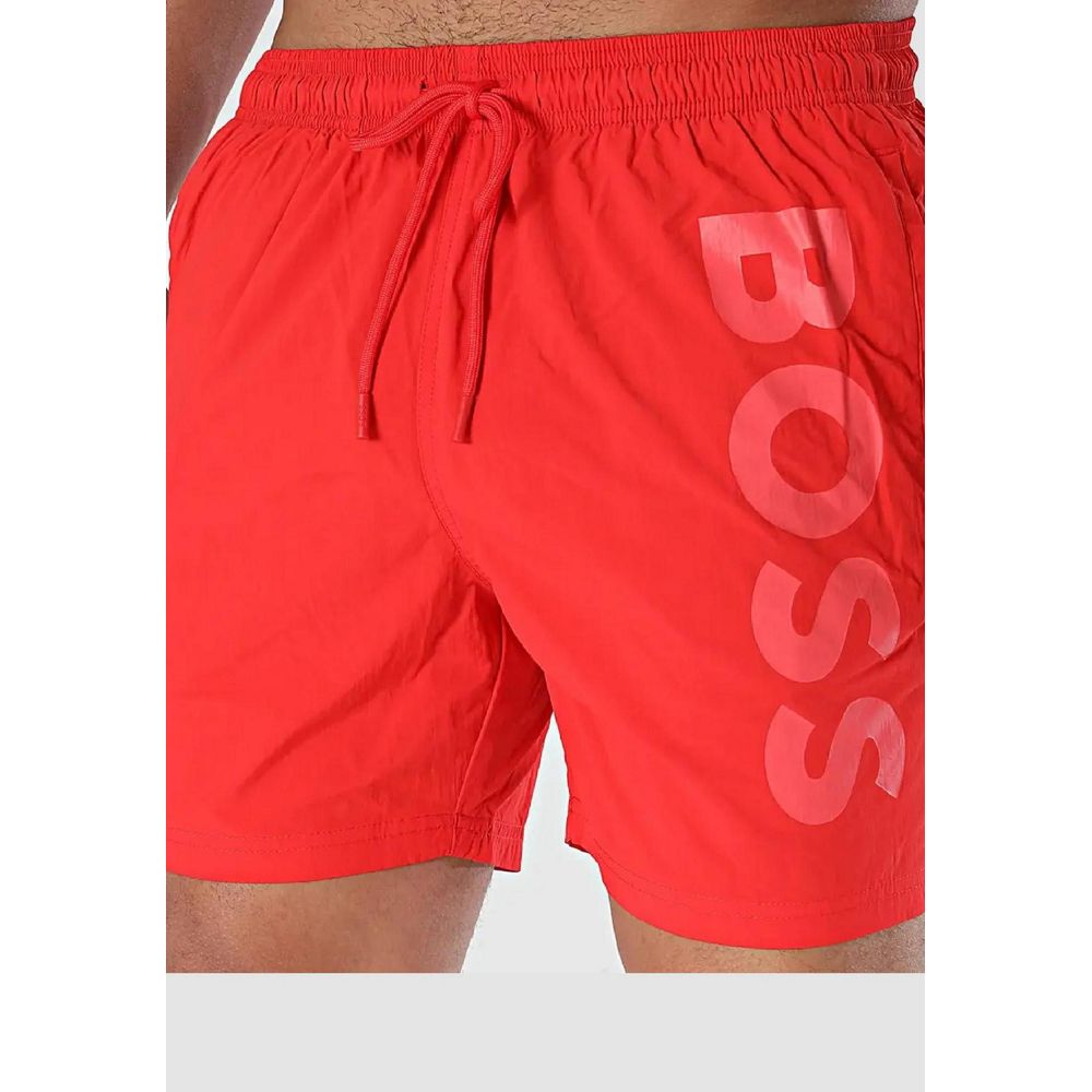 Hugo Boss Red Polyester Swimwear