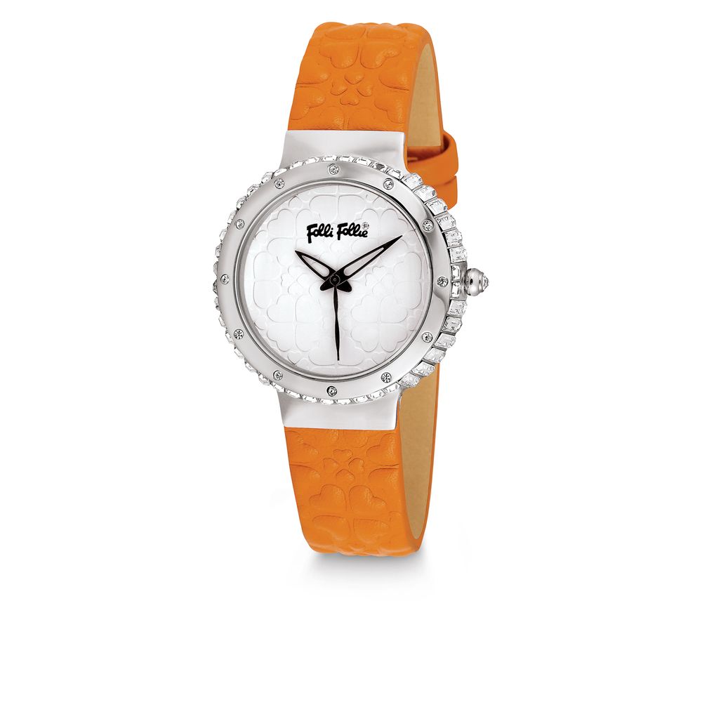 Folli Follie Orange Leather Watch