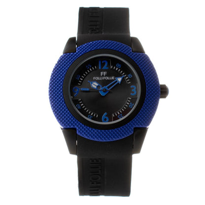 Folli Follie Black Silicone Watch