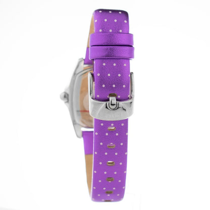 Chronotech Purple Leather Watch