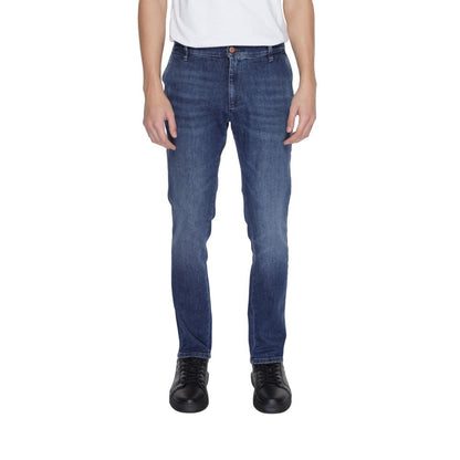 Jeckerson Blue Cotton Jeans & Pant