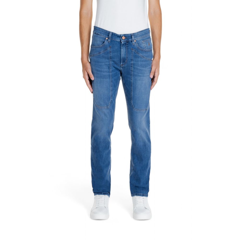 Jeckerson Blue Cotton Jeans & Pant