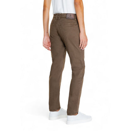 Jeckerson Brown Cotton Jeans & Pant