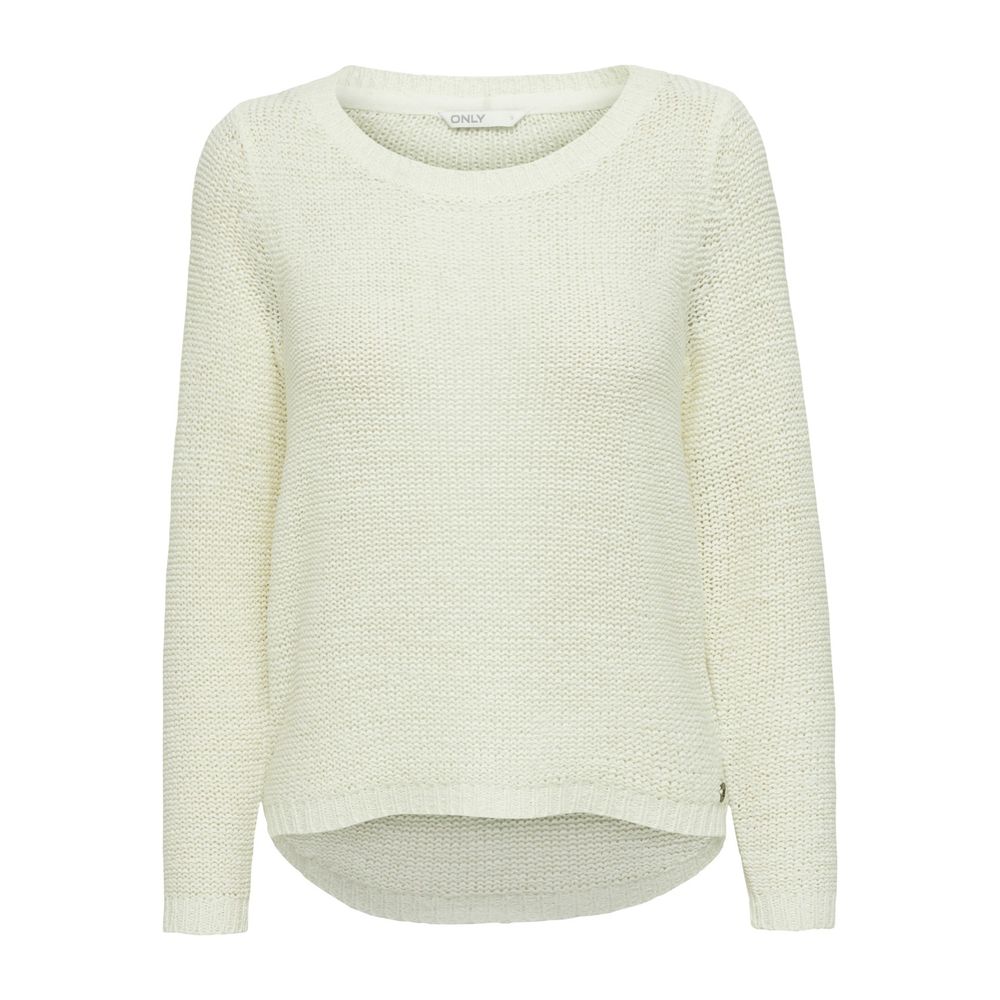 Only White Polyester Sweater