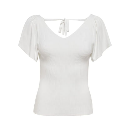 Only White Polyamide Tops & T-Shirt