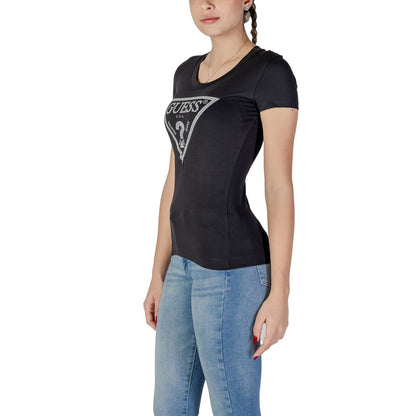 Guess Black Cotton Tops & T-Shirt