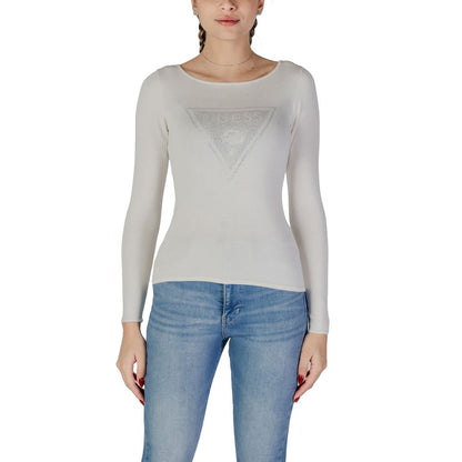 Guess White Viscose Tops & T-Shirt