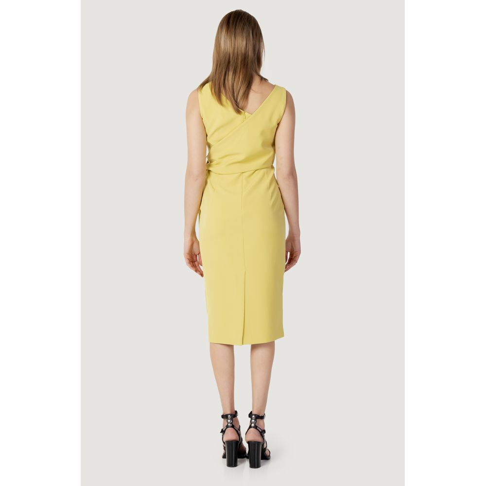 Sandro Ferrone Yellow Polyester Dress