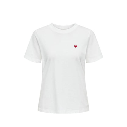 Jacqueline De Yong White Cotton Tops & T-Shirt