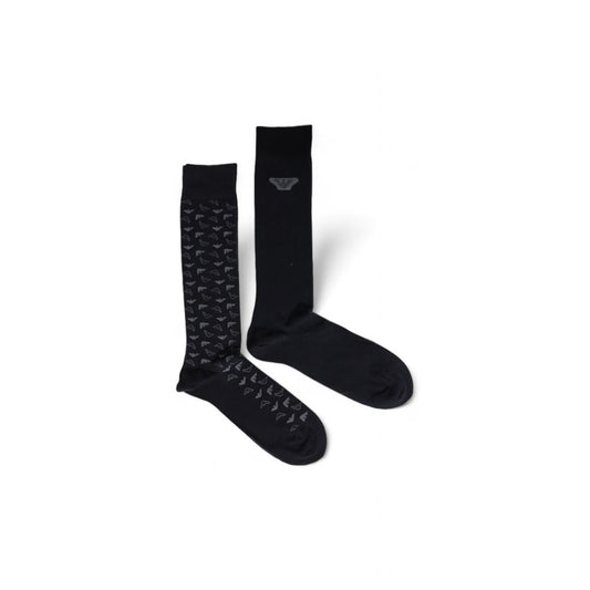 Emporio Armani Underwear Black Cotton Sock