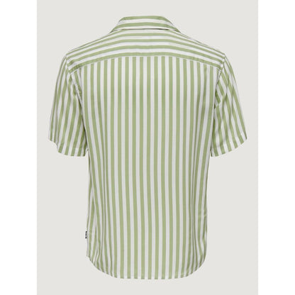 Only & Sons Green Viscose Shirt