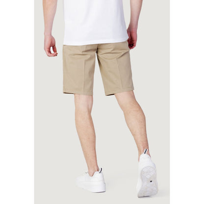 Blauer Beige Cotton Short