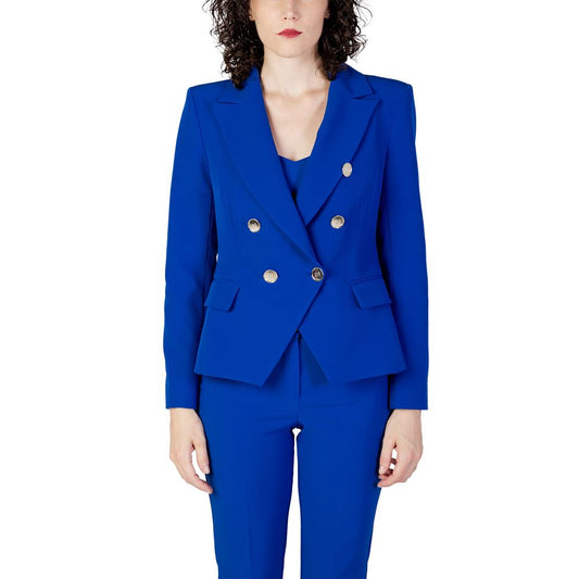 Rinascimento Blue Polyester Suits & Blazer