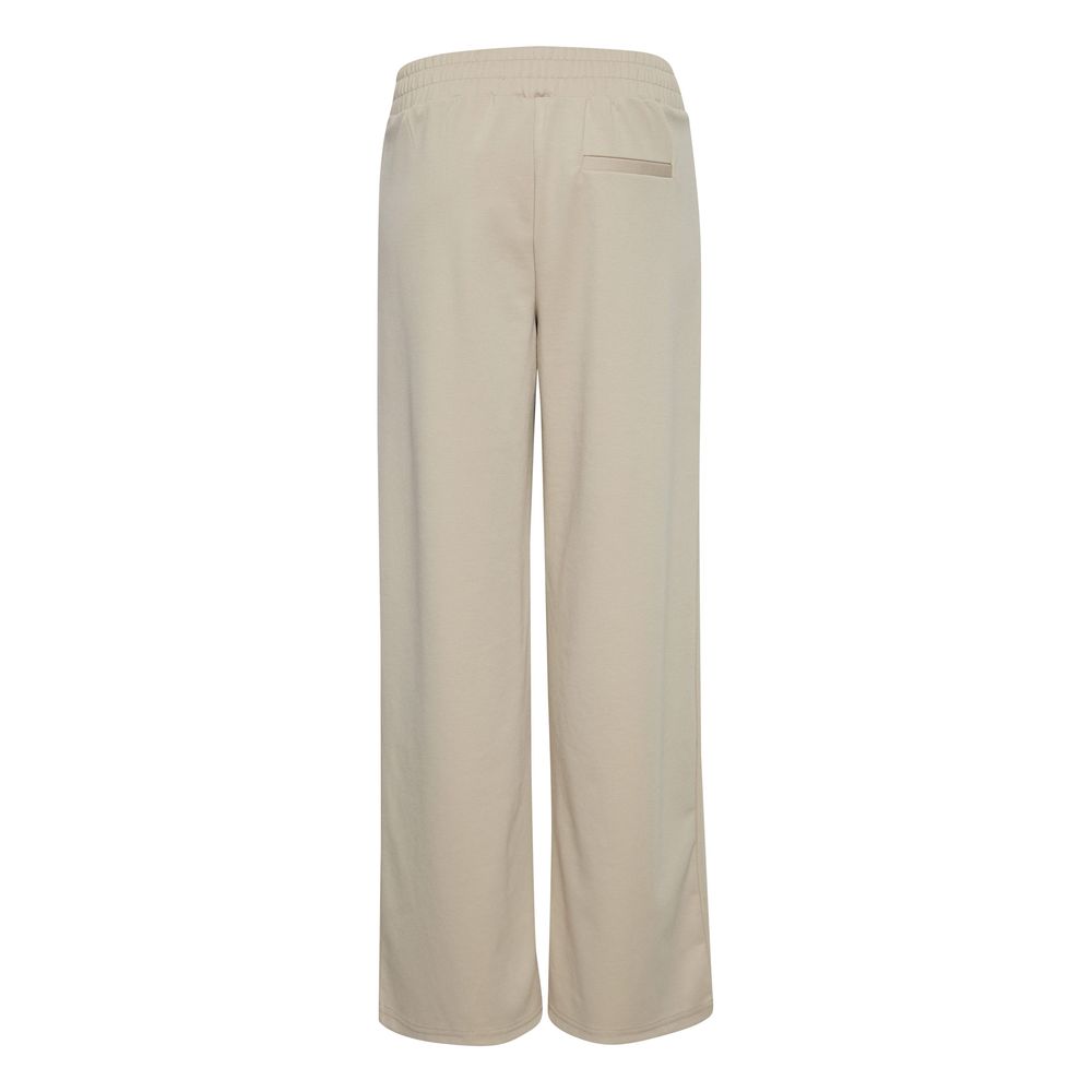 ICHI Beige Recycled Polyethylene Jeans & Pant