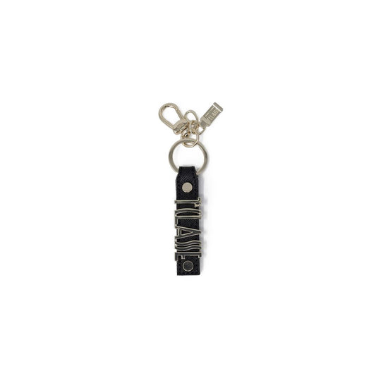 Alviero Martini Prima Classe Black Leather Keychain